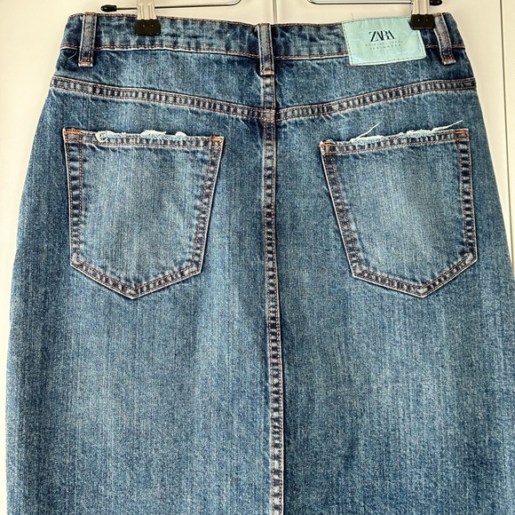 Zara Denim Midi Skirt - Picture 6 of 6